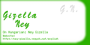 gizella ney business card